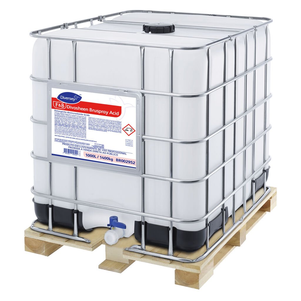 DIVOSHEEN BRUSPRAY ACID 1000L - DETERGENTE DESINCRUSTANTE ÁCIDO